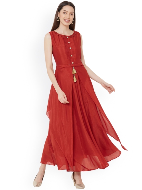 

ZOLA Women Red Layered Kurta