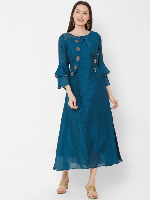 

ZOLA Women Blue Embellished Flared Sleeves Kurta
