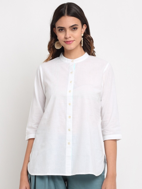 

Ekmatra Women White Regular Sustainable Top