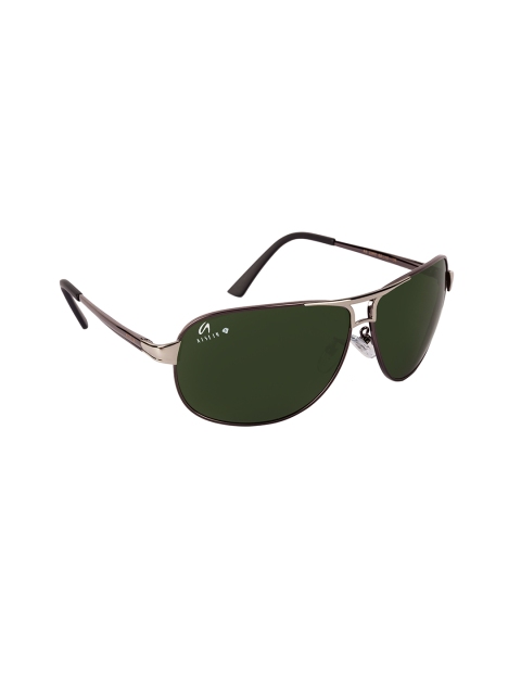 

AISLIN Men Green Lens & Brown Full Rim Aviator Sunglasses 14281-55-AS-3380