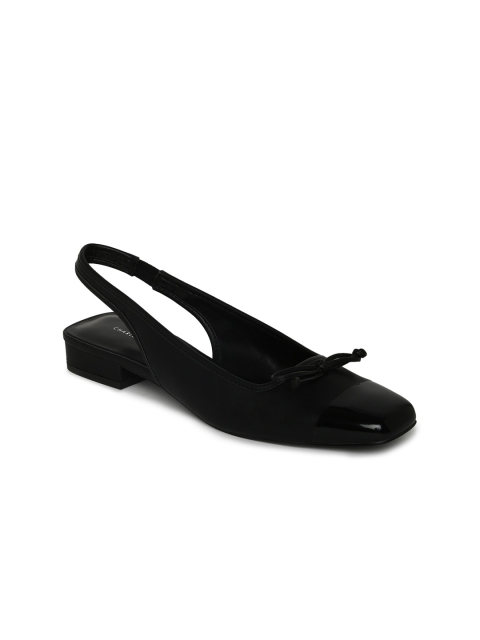 

CHARLES & KEITH Women Black Printed Ballerinas Flats