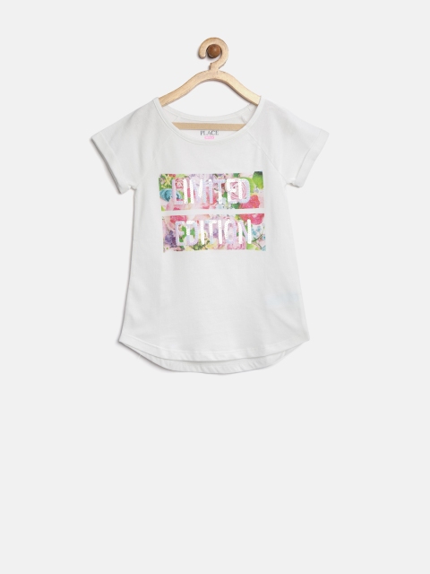 

The Childrens Place Girls White Printed Regular Top