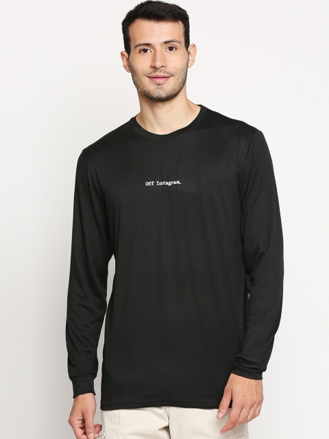 

GULLY Men Black Solid T-shirt