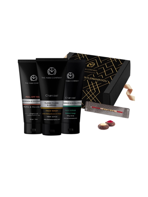 

THE MAN COMPANY Men Black Charcoal Grooming Kit