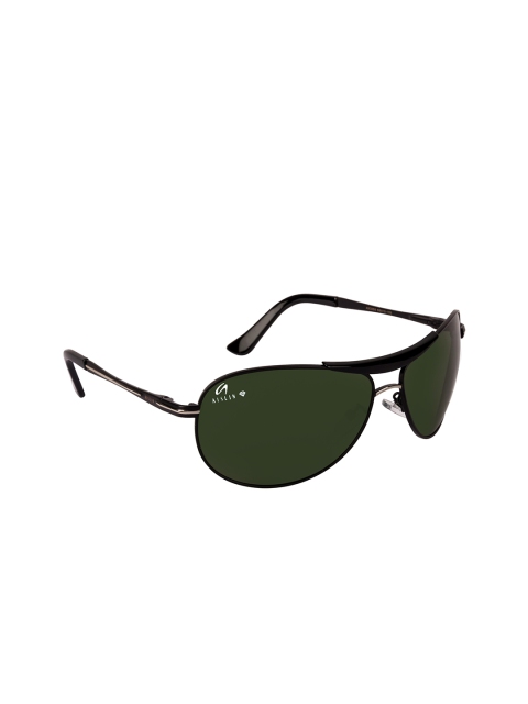 

AISLIN Men Green Full-Rim Aviator Sunglasses