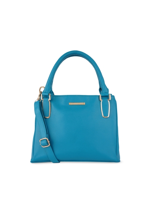 

Lapis O Lupo Turquoise Blue Structured Handheld Bag