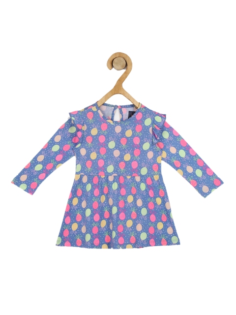 

Allen Solly Junior Girls Blue & Pink A-Line Dress
