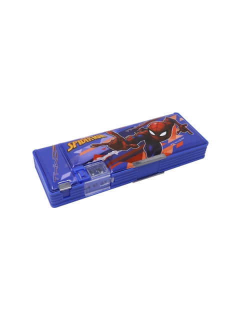 

Marvel Blue & Red Spiderman Printed Magnetic Pencil Box