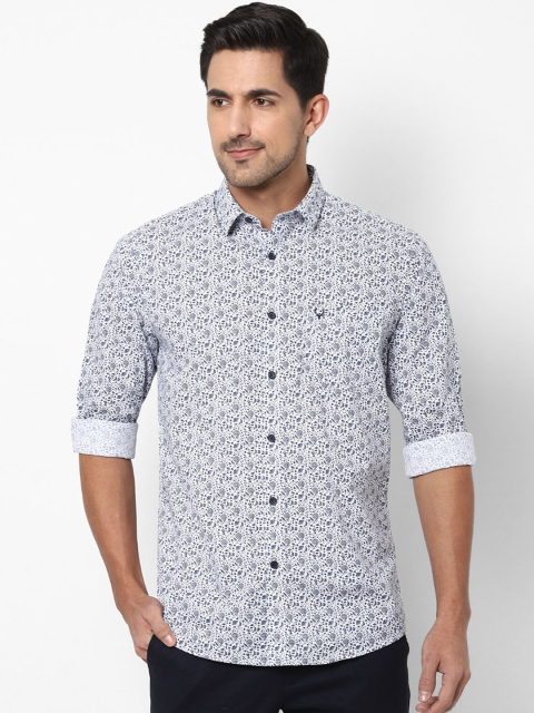 

Allen Solly Men White Slim Fit Floral Printed Casual Shirt