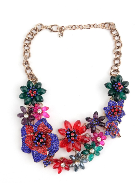 

ODETTE Women Multicoloured Metal Necklace, Multi