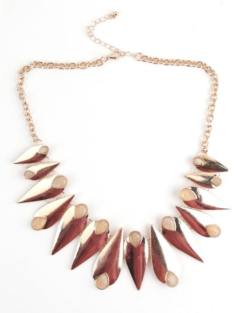 

ODETTE Women Rose Gold & Metallic-Toned Rose Gold-Plated Necklace