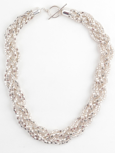 

ODETTE Women Silver-Toned Metal Silver-Plated Necklace
