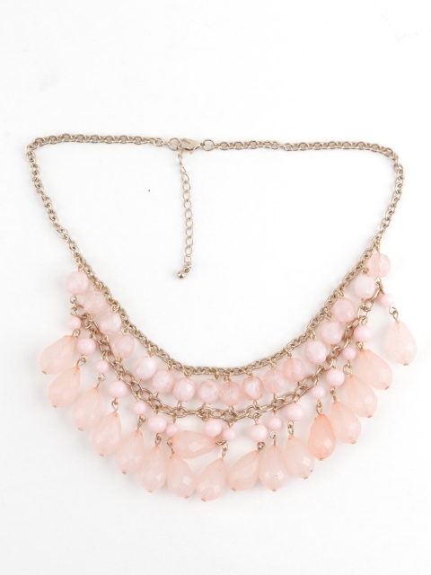 

ODETTE Women Pink & Gold-Toned Metal Necklace