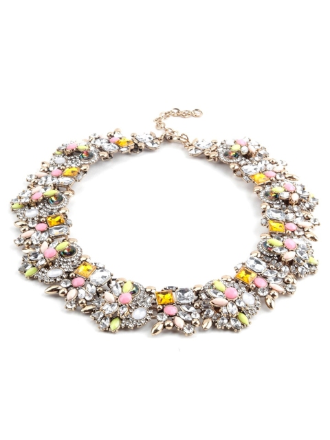 

ODETTE Women Multicoloured Metal Gold-Plated Necklace, Multi