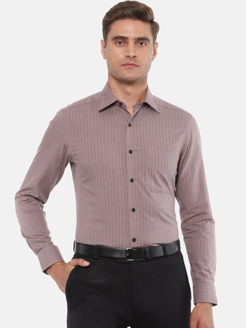 

Louis Philippe Men Brown Checked Casual Shirt