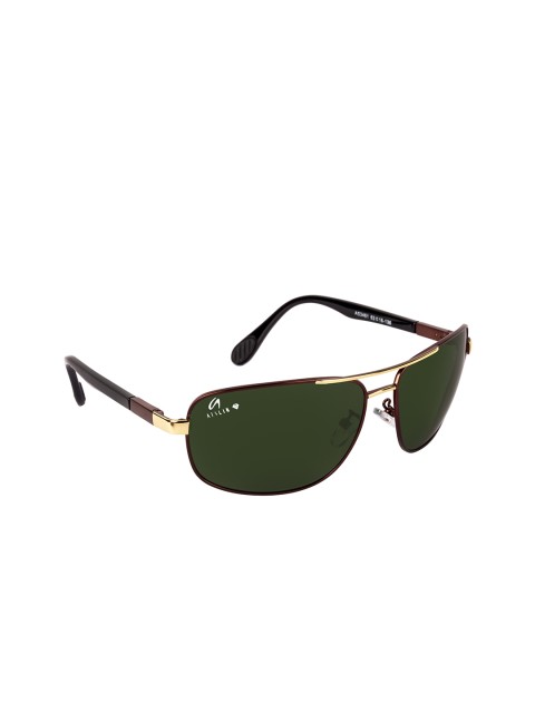 

AISLIN Men Green Lens & Brown Full Rim Square Sunglasses 14292-55-AS-3461
