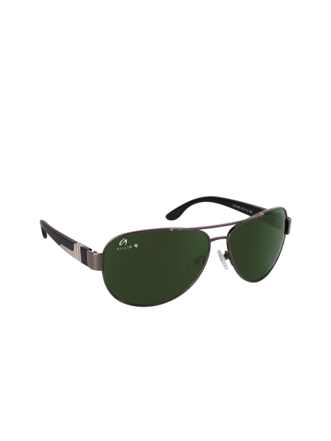 

AISLIN Men Black Toughened Glass Aviator Sunglasses