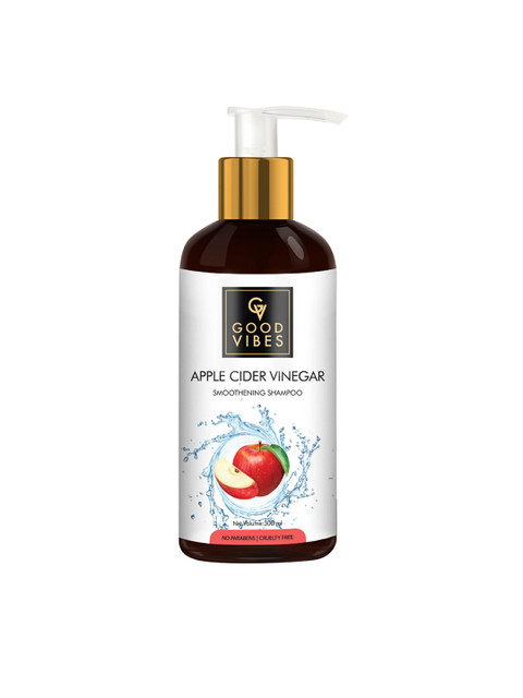 

Good Vibes Unisex Apple Cider Vinegar Smoothening Shampoo -300 ml, White