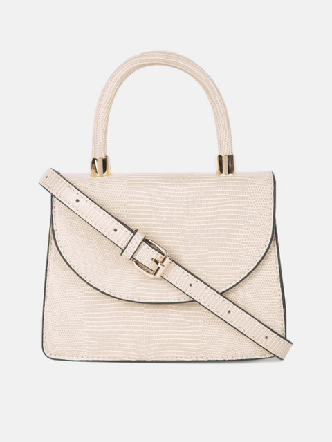 

CORSICA Beige Animal Textured Satchel