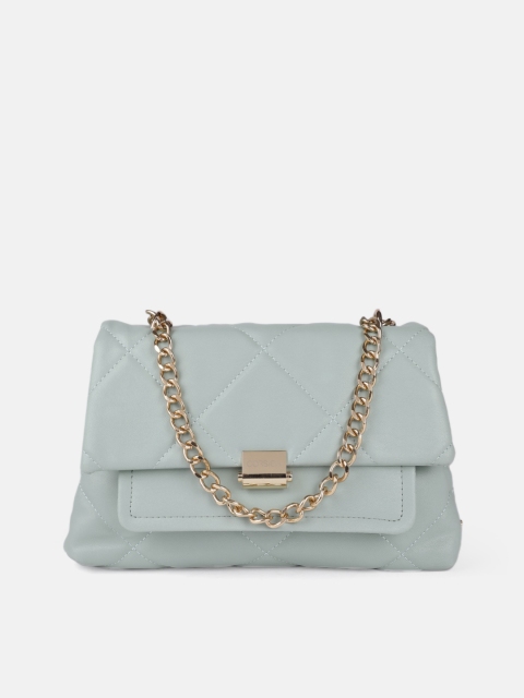 

CORSICA Blue PU Structured Sling Bag with Quilted