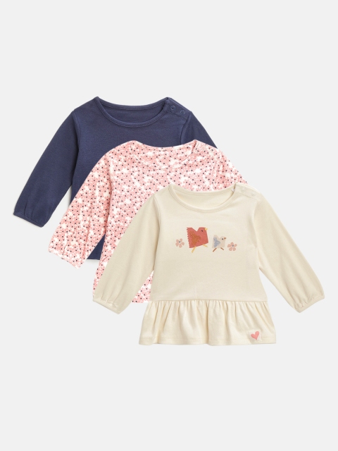 

Marks & Spencer Girls Pack of 3 Pure Cotton A-Line Tops, Cream