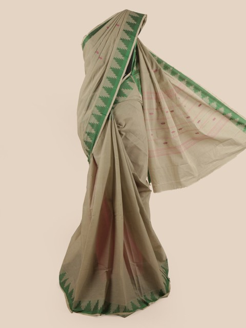 

Pothys Green & Pink Ethnic Motifs Pure Cotton Saree