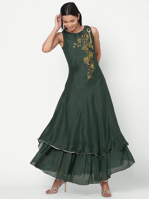 

ZOLA Women Green Anarkali Kurta