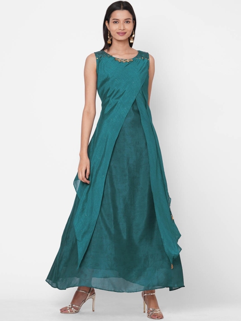 

ZOLA Women Teal Anarkali Kurta