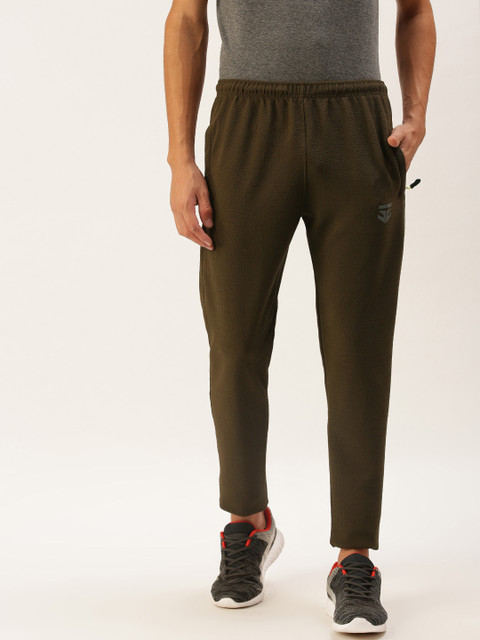 

Sports52 wear Men Brown Solid Slim Fit Regular Track Pants