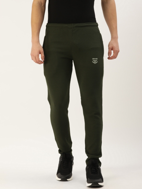 

Sports52 wear Men Green Slim Fit Solid Track Pants