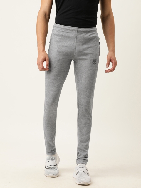 

Sports52 wear Men Grey Melange Slim Fit Solid Track Pants