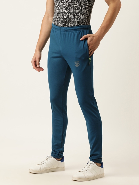 

Sports52 wear Men Blue Solid Slim Fit Track pants
