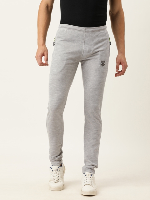 

Sports52 wear Men Light Grey Solid Slim Fit Track Pants