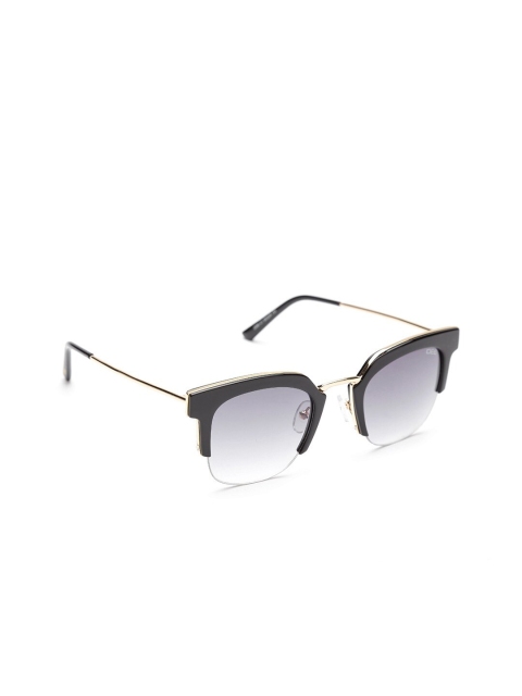 

IDEE Women Grey & Black UV Protected Browline Sunglasses