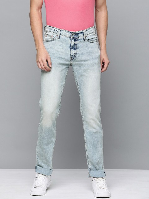 

Levis Men Blue 511 Slim Fit Heavy Fade Mid-Rise Stretchable Jeans