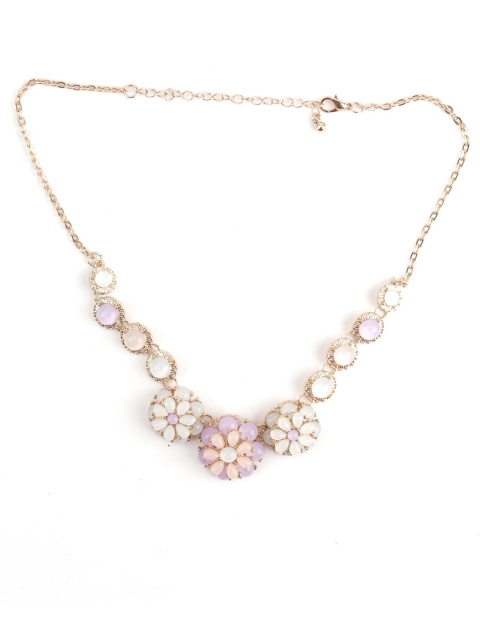 

ODETTE Women Gold-Toned & Off White Metal Gold Plated Necklace
