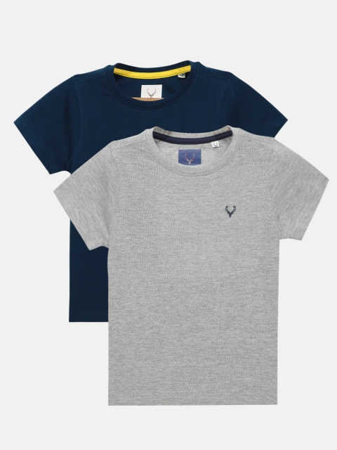 

Allen Solly Junior Boys Pack 2 Round Neck Tshirts, Navy blue