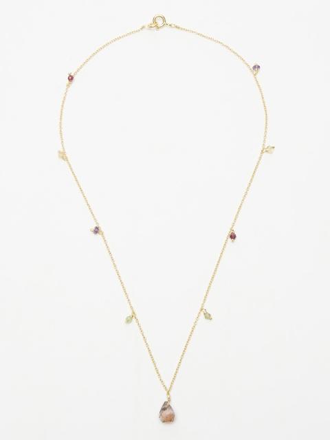 

Fabindia Women Gold & Green Gold-Plated Silver Necklace