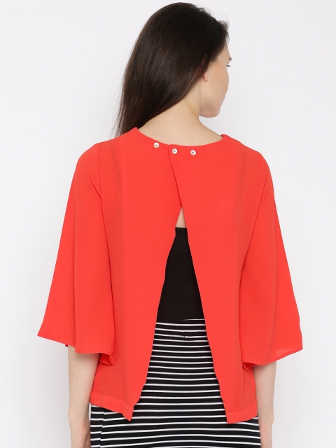 

AND Women Red Solid Top