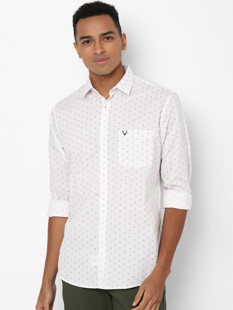 

Allen Solly Men White Slim Fit Printed Casual Shirt