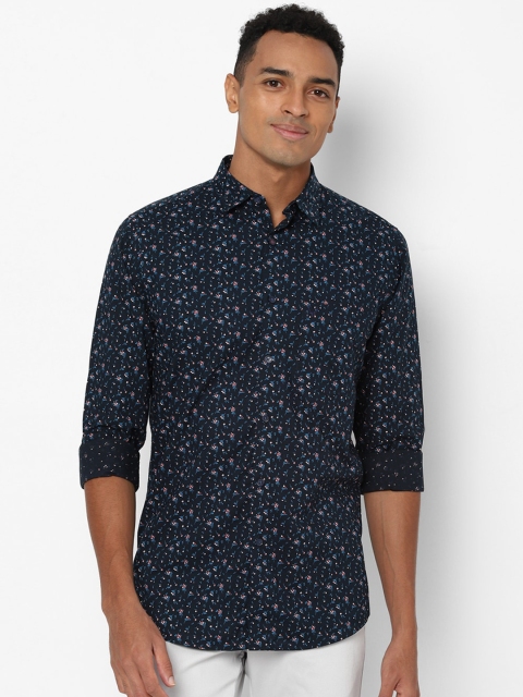 

Allen Solly Men Navy Blue Slim Fit Floral Printed Casual Shirt