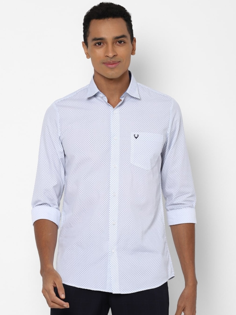 

Allen Solly Men Blue Slim Fit Printed Casual Shirt