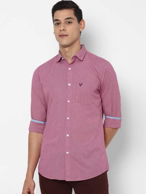 

Allen Solly Men Pink Slim Fit Casual Shirt