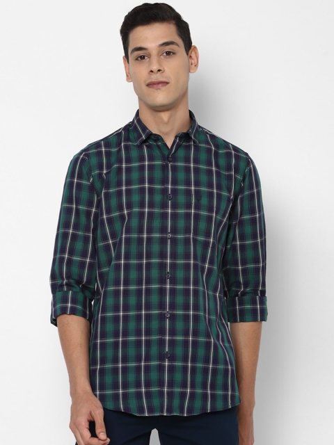 

Allen Solly Men Green Slim Fit Tartan Checked Casual Shirt