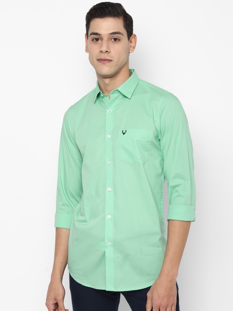 

Allen Solly Men Green Slim Fit Casual Shirt