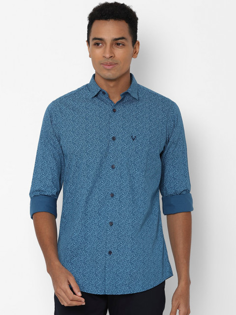 

Allen Solly Men Blue Slim Fit Printed Casual Shirt
