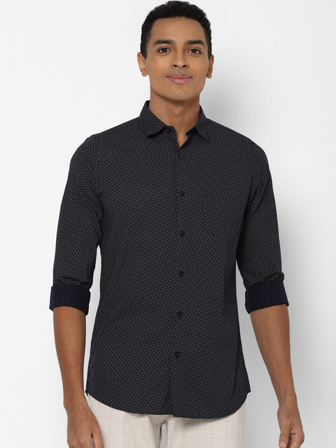 

Allen Solly Men Black Slim Fit Printed Casual Shirt