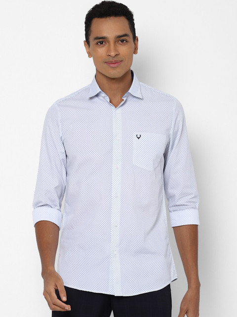 

Allen Solly Men Blue Slim Fit Printed Casual Shirt