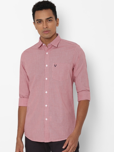 

Allen Solly Men Pink Slim Fit Casual Shirt