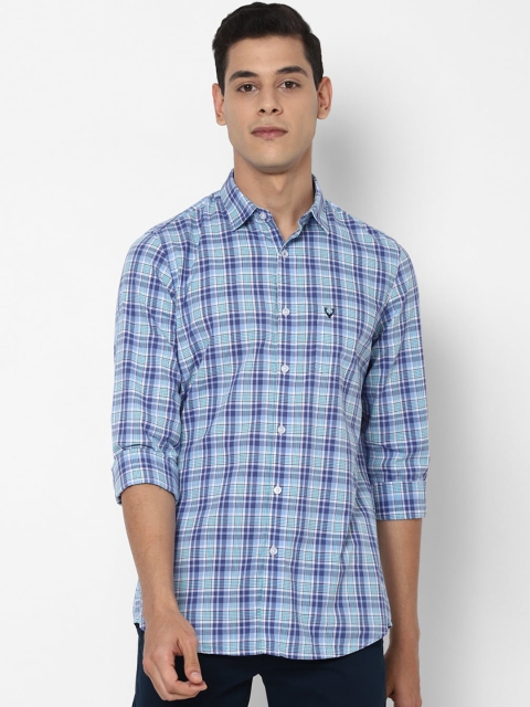 

Allen Solly Men Blue Slim Fit Checked Casual Shirt